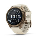Премиальные мультиспортивные GPS часы Fenix 9 PRO - inReach, 43 mm Autumn gold titanium with cream/French gray silicone band