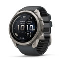 Премиальные мультиспортивные GPS часы Fenix 9 PRO - inReach, 51 mm Titanium with graphite/black silicone band