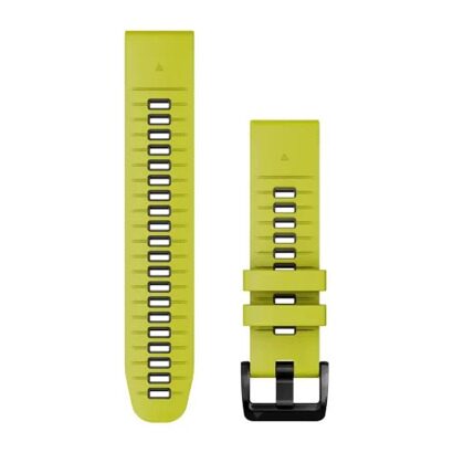 Ремешок сменный QuickFit 22 мм (силиконовый), Electric Lime/Graphite Silicone