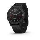 Часы с навигатором fenix 6 Sapphire, Black DLC w/Ntral Nylon
