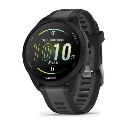 Беговые смарт-часы Forerunner 165 Music, Black/Slate Grey